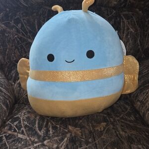 Squishmallows Blue and Gold Stuffed Animal